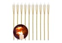 relaxdays Gartenfackel 10er Set Natur Bambus Bild 2
