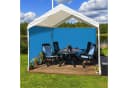 relaxdays Pavillon Seitenteile 2er Set Blau Wasserdicht Bild 1