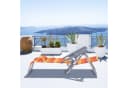 relaxdays Gartenliege Klappbar 8-stufig Verstellbar mit Nackenkissen Bunt Bild 5
