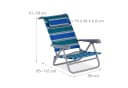 relaxdays Gartenliege Klappbar mit Nackenkissen 8-stufig verstellbar Bild 4