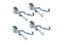 relaxdays Klemmhaken Camping 4er Set silber Stahl Bild 2