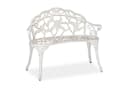 relaxdays Gartenbank Rosen Weiß-Bronze Bild 2