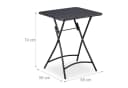 Relaxdays Klapptisch Metall Balkontisch Anthrazit Klappbar Bild 4
