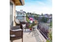 relaxdays Gartentisch mit Schirmloch Anthrazit Bild 1