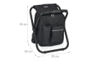 relaxdays Campinghocker Schwarz Klappbar mit Rucksack-Tragegurten und Tasche Bild 4
