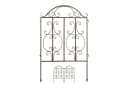 relaxdays Gartenzaun Bronze 3er Set Verziertes Stecksystem Bild 2