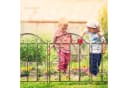 relaxdays Gartenzaun Bronze 3er Set Verziertes Stecksystem Bild 3
