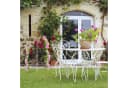 relaxdays Rankhilfe Rankgitter Metall 3er Set Weiß Bild 5