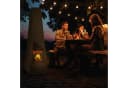 relaxdays Feuerstelle Gartenkamin mit Grillfunktion Schwarz Bild 3