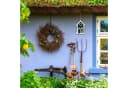 relaxdays Vogelhaus Landhaus Grün/Weiß Holz Bild 5