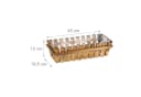 relaxdays Blumenkasten Holzzaun 3er Set Natur Holz Bild 4