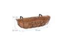 RELAXDAYS Blumenkasten Balkon 3er Set Braun Eisen Bild 4