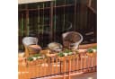 RELAXDAYS Blumenkasten Balkon 3er Set Braun Eisen Bild 5