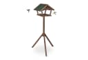relaxdays Vogelhaus XXL mit Ständer Braun/Grün Tannenholz Bild 2