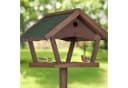 relaxdays Vogelhaus XXL mit Ständer Braun/Grün Tannenholz Bild 3