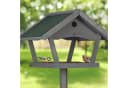 relaxdays Vogelhaus XXL mit Ständer Grau/Grün Tannenholz Bild 3