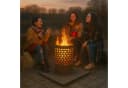 RELAXDAYS Feuerkorb Feuertonne Rostoptik Rostbraun Bild 3