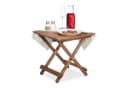 relaxdays Klapptisch Braun Holz Beistelltisch Klappbar Bild 2