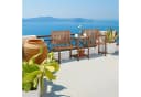 relaxdays Gartenbank mit Tisch Braun Tannenholz Bild 5