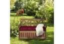 relaxdays Gartenbank mit Stauraum Tannenholz Dunkelbraun Bild 1
