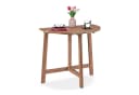relaxdays Halbrunder Klapptisch aus Holz Dunkelbraun Bild 2