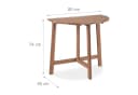 relaxdays Halbrunder Klapptisch aus Holz Dunkelbraun Bild 4