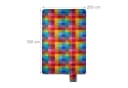 Relaxdays Picknickdecke XXL 200x300 cm Bunt Kariert Outdoor Bild 4