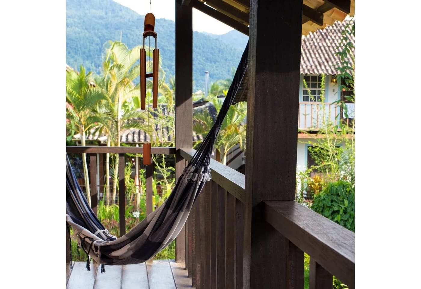 relaxdays Windspiel Bambus Spitzdach - Bild 5