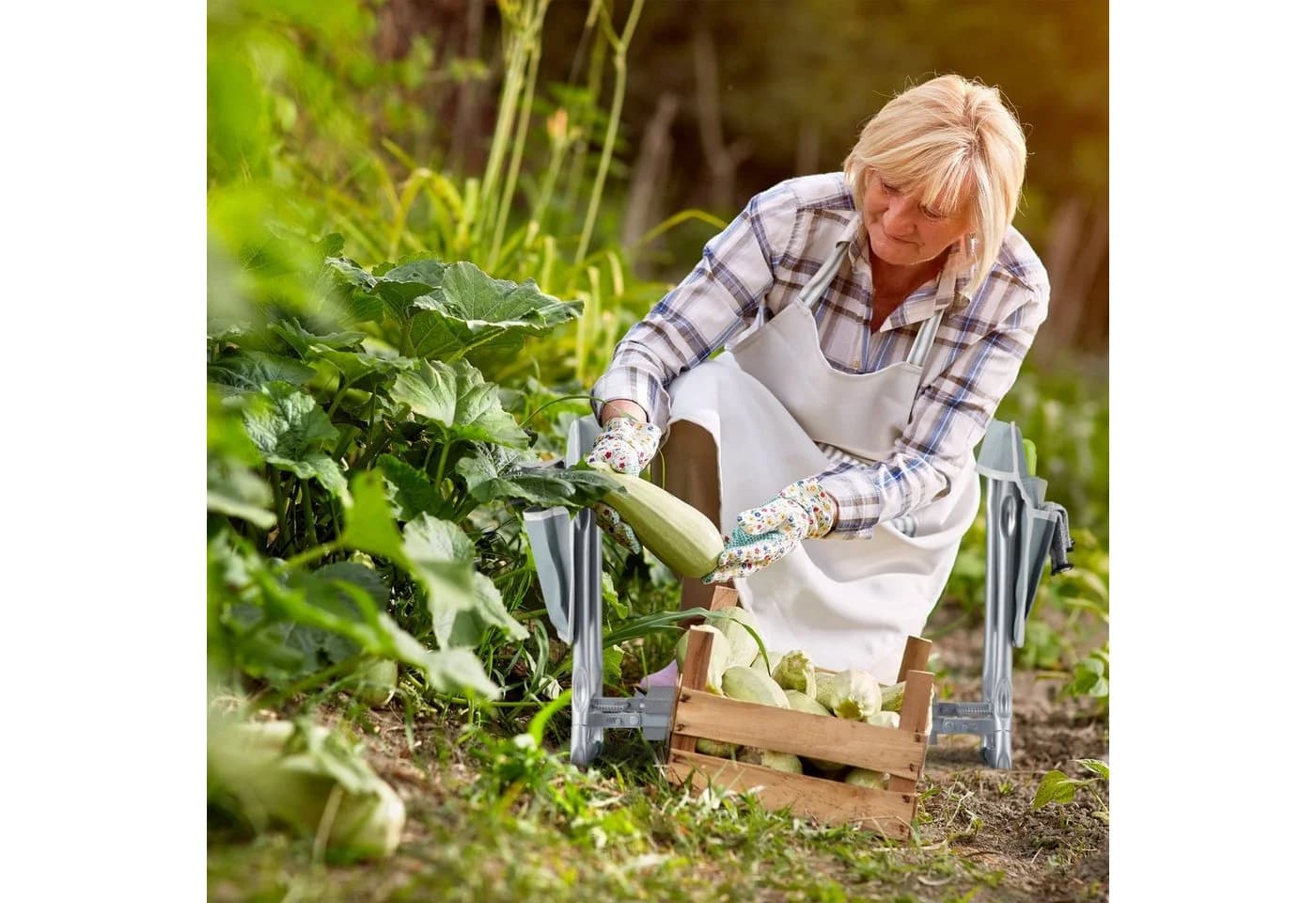 relaxdays Kniebank für den Garten