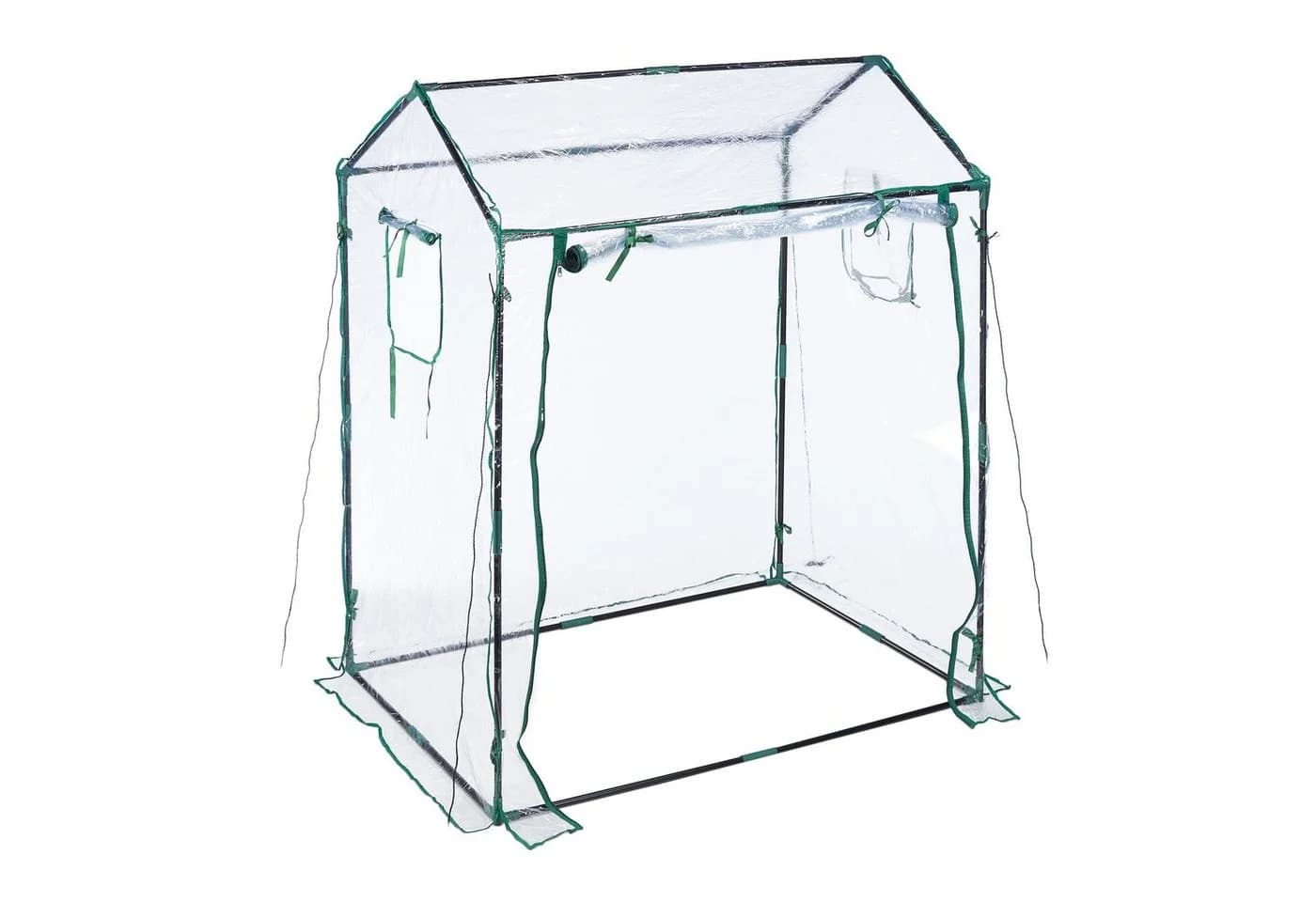 relaxdays Foliengewächshaus Transparent/Dunkelgrün mit Stecksystem - Bild 2