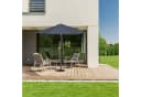 relaxdays Sonnenschirm 300 cm Anthrazit Schwarz Kurbel Bild 1