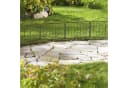 relaxdays Beetbegrenzung 4-teilig Schwarz Metall Bild 1