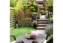 relaxdays Rankgitter 2er Set Schwarz Eisen Garten Bild 1
