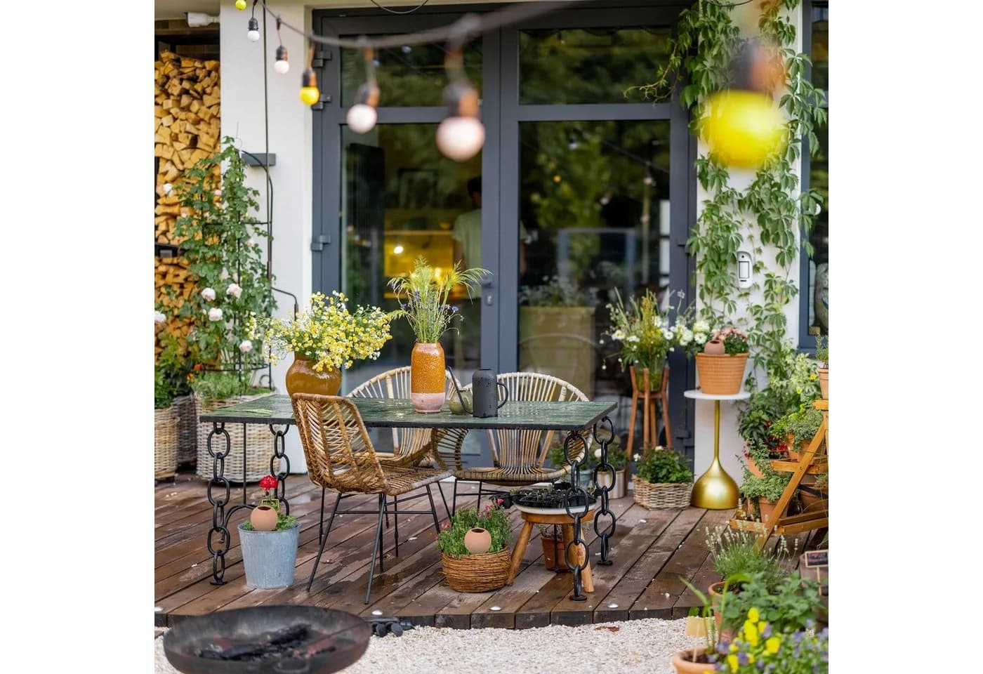 relaxdays Bewässerungssystem Große Tonkegel zur Bewässerung 4er Set Terrakotta - Bild 5