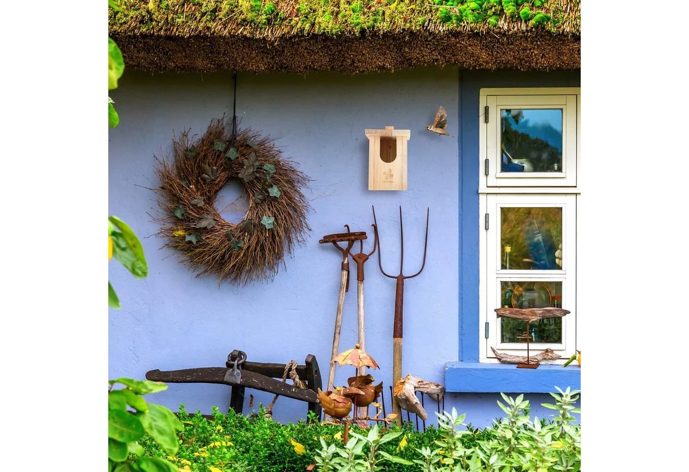 relaxdays Nistkasten Naturholz Halbhöhlenbrüter - Bild 5