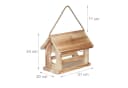 relaxdays Vogelhaus Wetterfest mit Meisenknödelhalter & Apfelhalter Bild 4