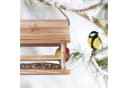relaxdays Vogelhaus Wetterfest mit Meisenknödelhalter & Apfelhalter Bild 5