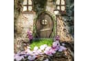 relaxdays Feentür Set Welcome Gartenfigur Bunt Kunststein Bild 1