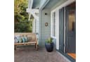 relaxdays Gartenfigur Schlafender Zwerg im Fenster Bunt Bild 1