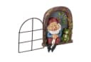 relaxdays Gartenfigur Schlafender Zwerg im Fenster Bunt Bild 2