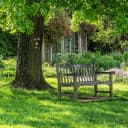 relaxdays Gartenfigur Baumgesicht 4-teilig Mehrfarbig Wetterfest Bild 5