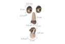 relaxdays Gartenfigur Baumgesicht mit Ruhe-Geste Beige Braun Bild 4