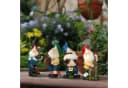 relaxdays Gartenzwerg 4er Set Musiker Bunt Kunststein Bild 1