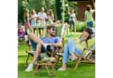 relaxdays Picknick Weintisch Bambus Bild 3
