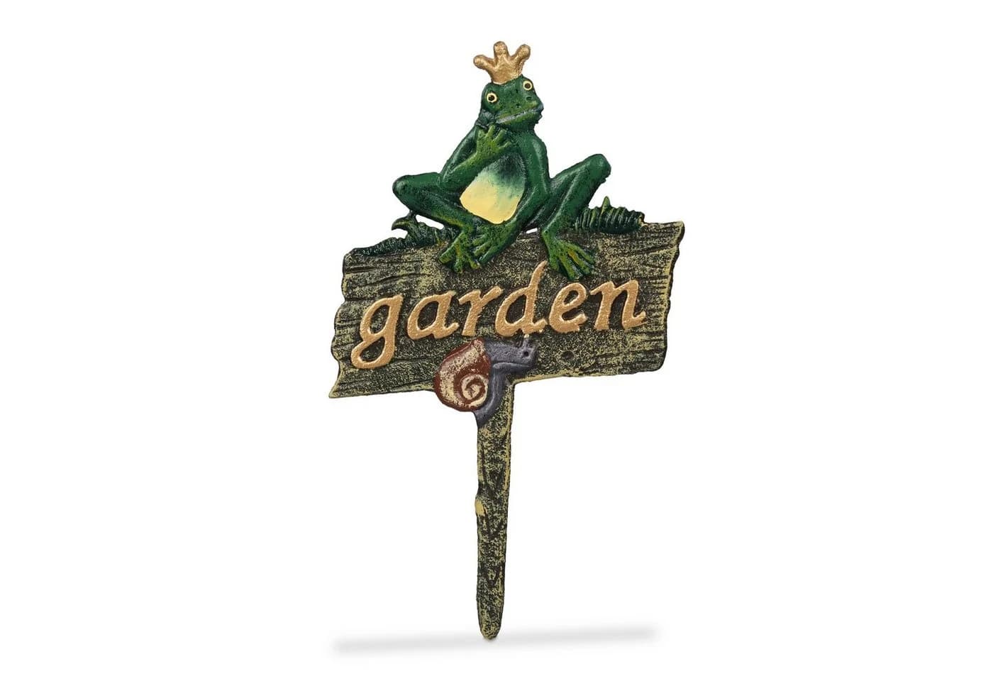 relaxdays Gartenstecker "garden" Bunt Frosch Deko - Bild 2