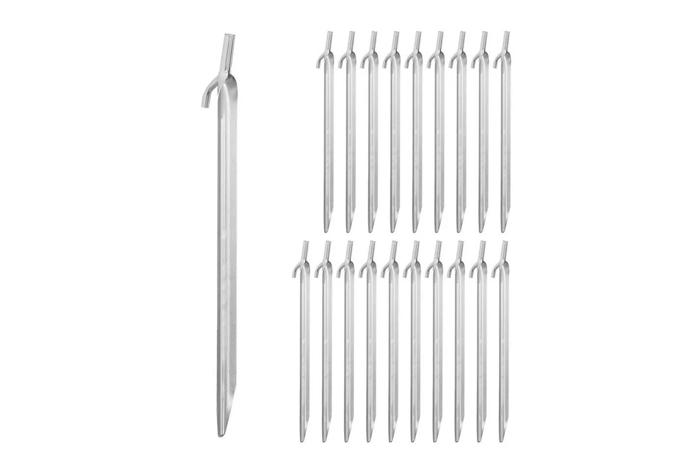 relaxdays Bodenanker Zeltheringe 20er Set Silber Stahl - Bild 2