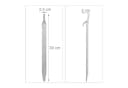 relaxdays Bodenanker Zeltheringe 20er Set Silber Stahl Bild 4