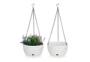 relaxdays Blumenampel 2er Set XL mit Wasserspeicher Bild 2