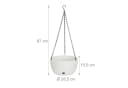 relaxdays Blumenampel 2er Set XL mit Wasserspeicher Bild 4