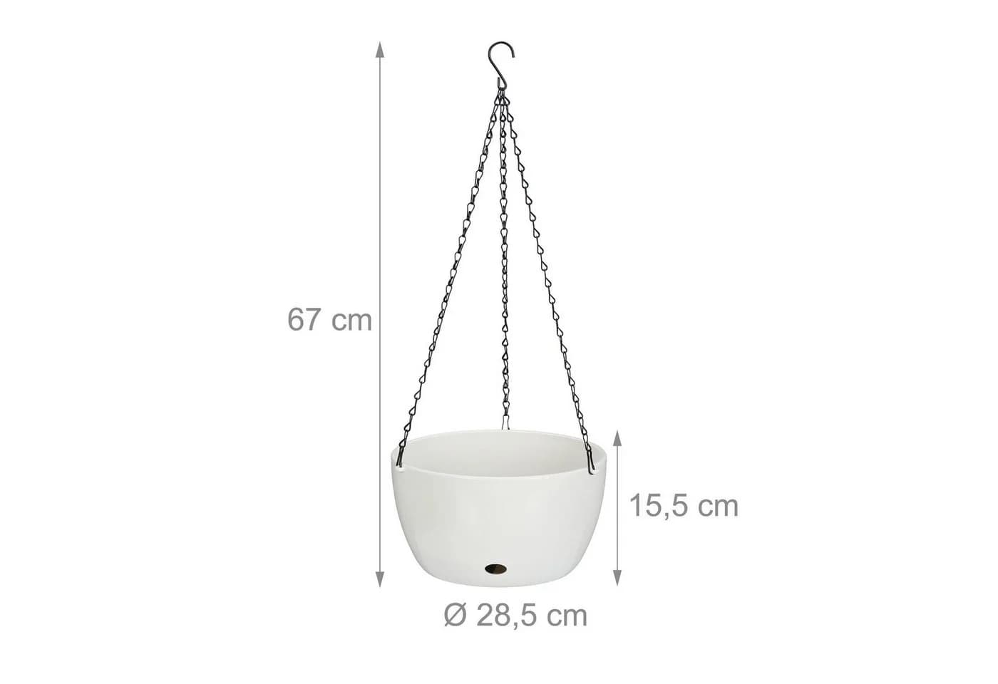relaxdays Blumenampel 2er Set XL mit Wasserspeicher - Bild 4